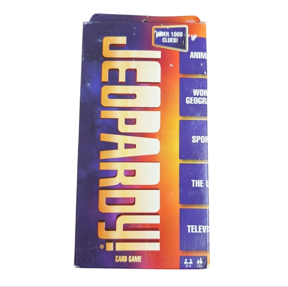 Jeopardy Mattel Games Travel Home Version Trivia Card Game - Picture 1 of 13